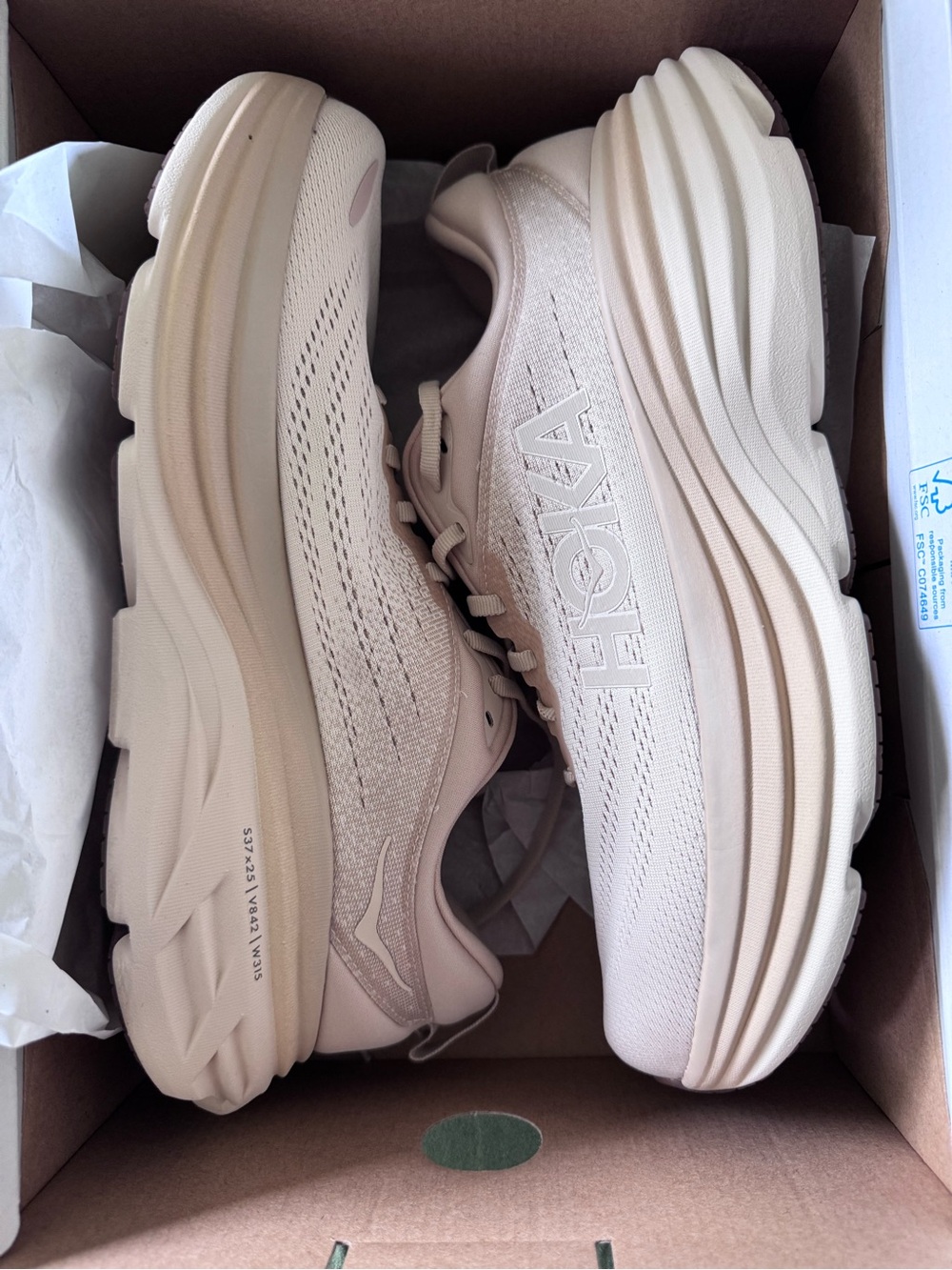 Hoka Running Shoe - Sand/Beige - Picture 2 of 5